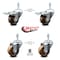 Service Caster 3 Inch High Temp Phenolic Swivel 10mm Stem Caster Total Lock Brake SCC, 2PK SCC-TSTTL20S314-PHRHT-M1015-2-S-2 - alternate 2